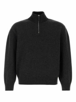 Ferragamo - Dark Grey Zip Up Sweater