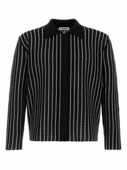 Jil Sander - Black Regular Crochet Cardigan