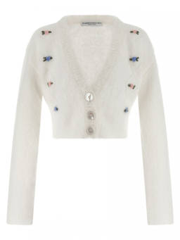 Alessandra Rich - White Carded Cardigan