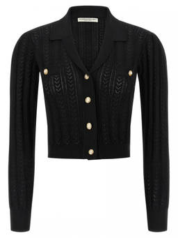 Alessandra Rich - Black Knit Cardigan (S)