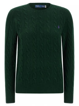 POLO RALPH LAUREN - Ralph Lauren Bottle Green Wool Blend Sweater