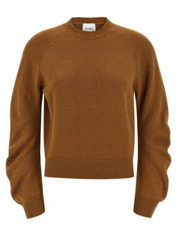 Nude - Brown Curved Sleeve Sweater (L)