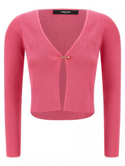 Versace - Fuchsia Safety Pin Cardigan