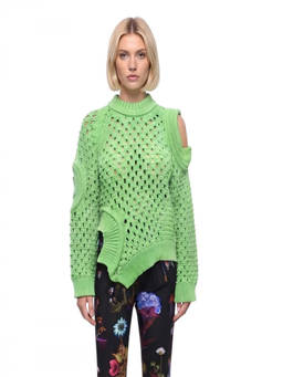 Stella McCartney - Green Knitted Crew Neck Sweater