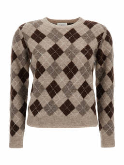 Parosh - Multi Colour Argyle Crew Neck Sweater