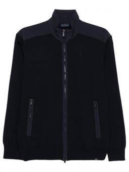 Paul & Shark - Black Regular Zip Up Cardigan