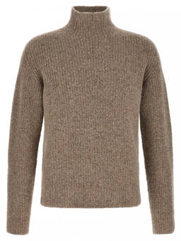 Roberto Collina - Taupe Brown Knitted Sweater