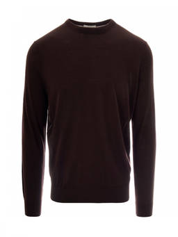 Ballantyne - Dark Brown Solid Sweater