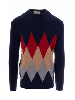 Ballantyne - Blue Crew Neck Sweater