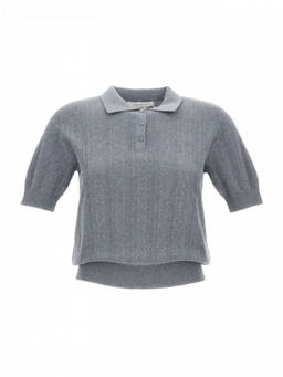 Lisa Yang - Grey Polo Sweater (XS)