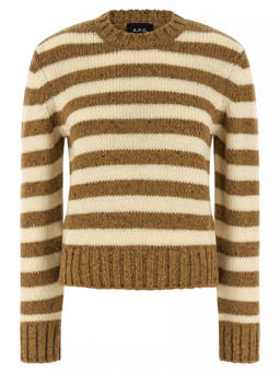 A.P.C. - Brown Striped Sweater