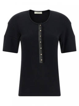 Lemaire - Black Henley Sweater (XXS)