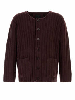 Givenchy - Maroon Scoop Neck Cardigan