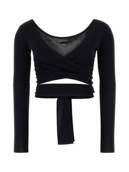 Ferragamo - Black Viscose Cardigan