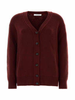 Ferragamo - Burgundy Wool Blend Cardigan (XS)