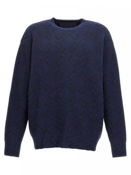 Givenchy - Blue Logo Embroidery Sweater (L)
