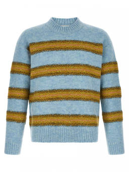 Dries Van Noten - Sky Blue Stripes Sweater