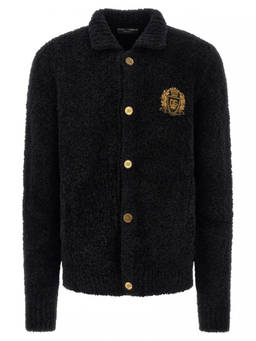 Dolce&Gabbana - Black Shirt Collar Cardigan