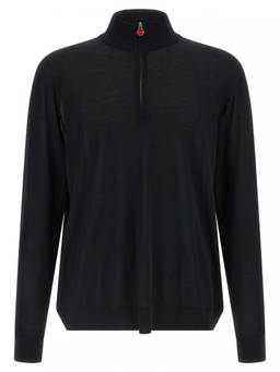 Kiton - Black Half Zip Sweater