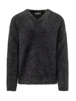 Dolce&Gabbana - Black V Neck Sweater