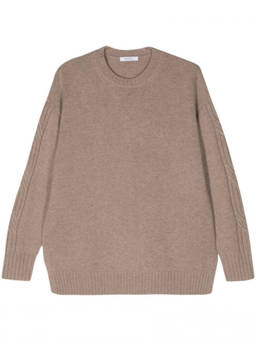 Max Mara - Beige Cashmere Crewneck Jumper