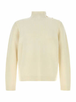 PRADA - Off White Knitted Sweaters