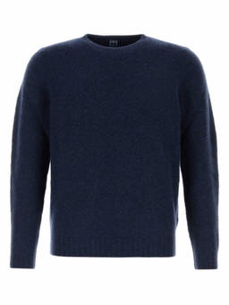 Fedeli - Navy Blue Solid Sweaters