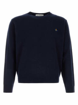 Vivienne Westwood - Navy Blue Logo Sweaters