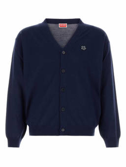 Kenzo - Navy Blue Logo Cardigans (L)
