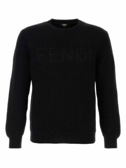 Fendi - Black Crew Neck Sweaters (XL)