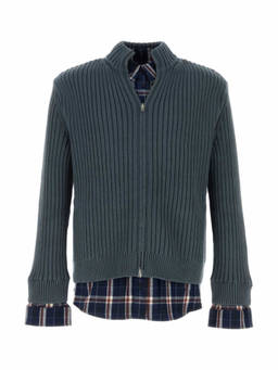 Balenciaga - Blue Mock Collar Sweaters