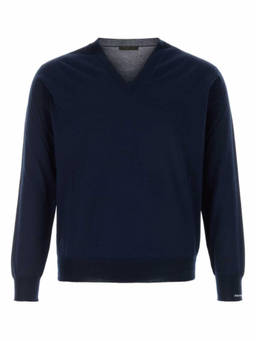 PRADA - Blue V Neck Sweaters