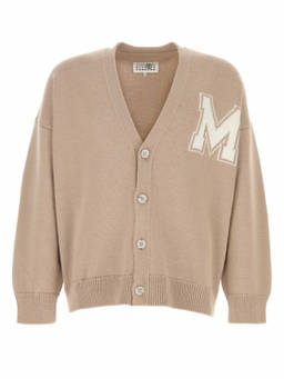 MM6 Maison Margiela - Beige V Neck Cardigans