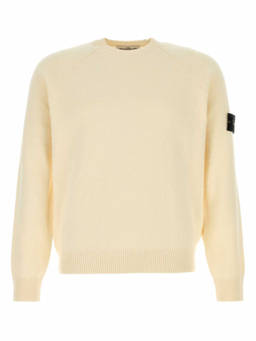 Stone Island - Beige Crew Neck Sweaters