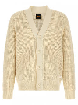 Boss - Beige Knitted Cardigan