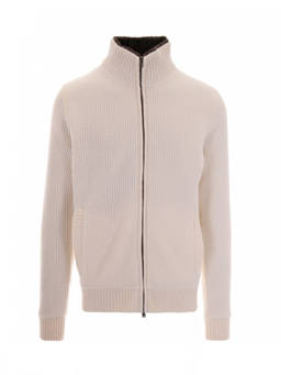 Herno - Off White Knitted Cardigan