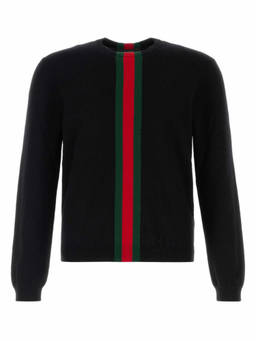 Gucci - Black Crew Neck Sweaters