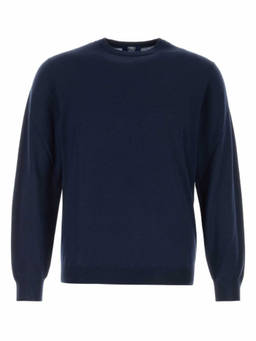 Fedeli - Blue Solid Regular Sweaters