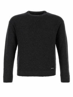 PRADA - Dark Grey Logo Sweaters