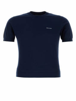 PRADA - Navy Blue Logo Sweaters