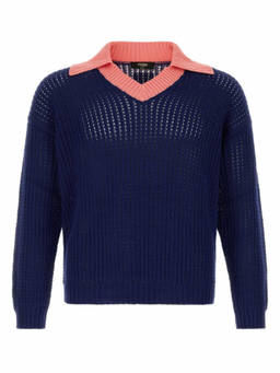 Fendi - Blue V Neck Sweaters