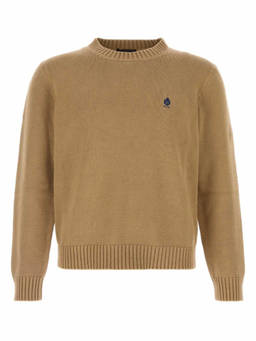 PRADA - Light Brown Logo Sweaters
