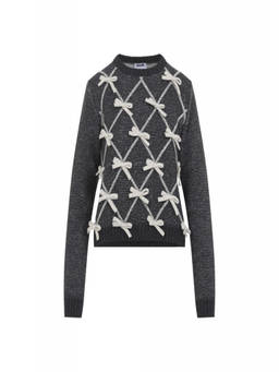 Moschino - Grey Embellished Sweater