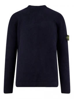 Stone Island - Navy Blue Regular Sweaters (M)