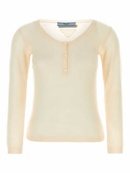 PRADA - Beige Wool Blend Sweater