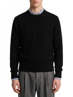 AMI Paris - Black Crew Neck Sweater