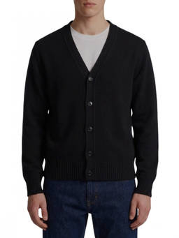 AMI Paris - Black V Neck Cardigan