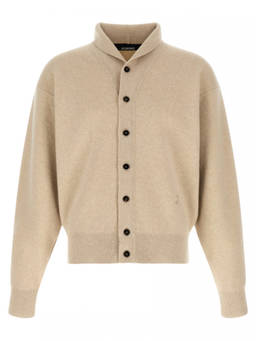 JACQUEMUS - Beige Shawl Neck Cardigan