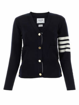 Thom Browne - Blue 4Bar Wool Cardigan