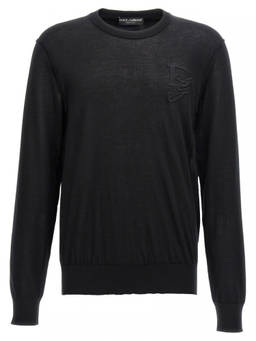 Dolce&Gabbana - Black Logo Embroidery Sweater (L)
